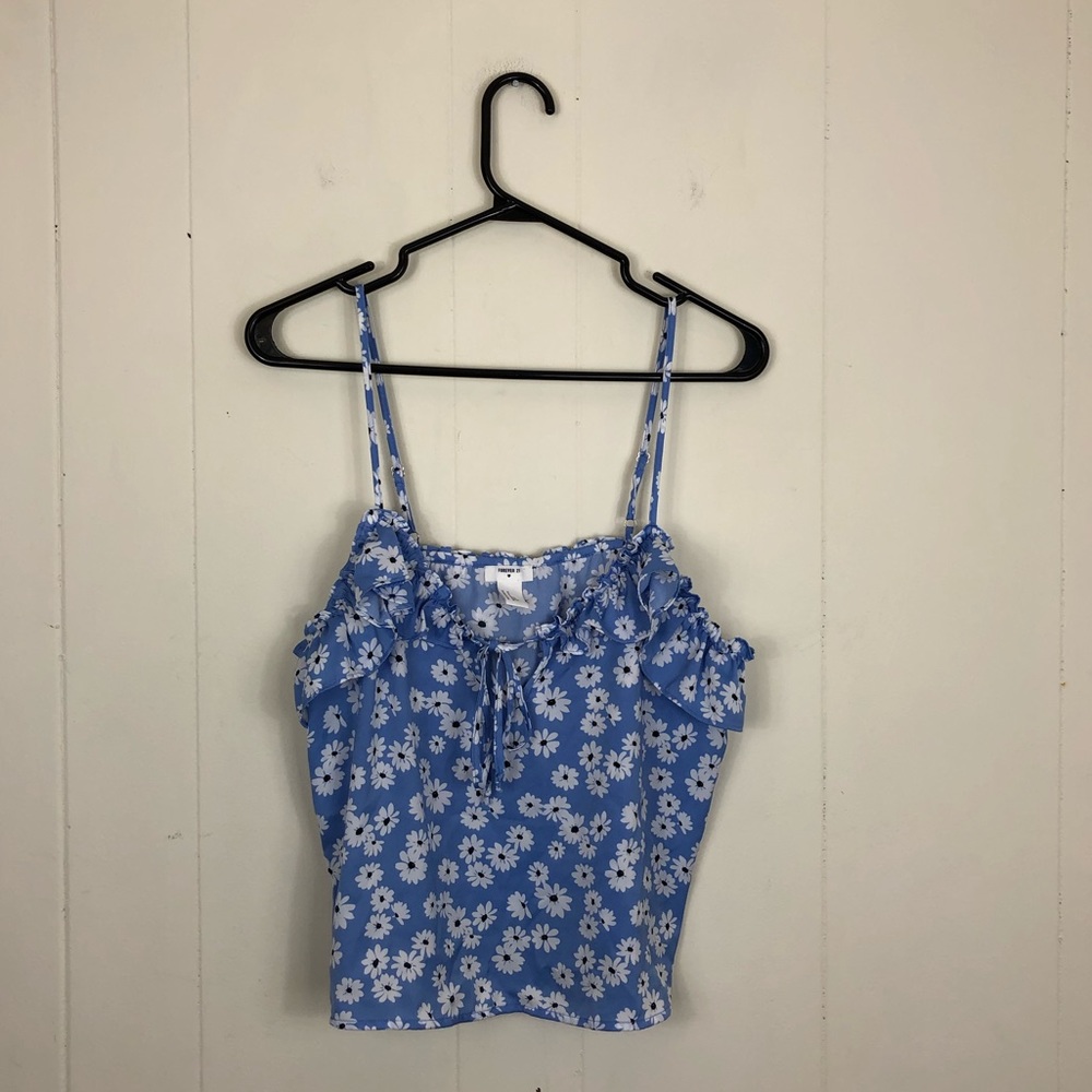 Forever 21 Daisy Satin Cami Sz M